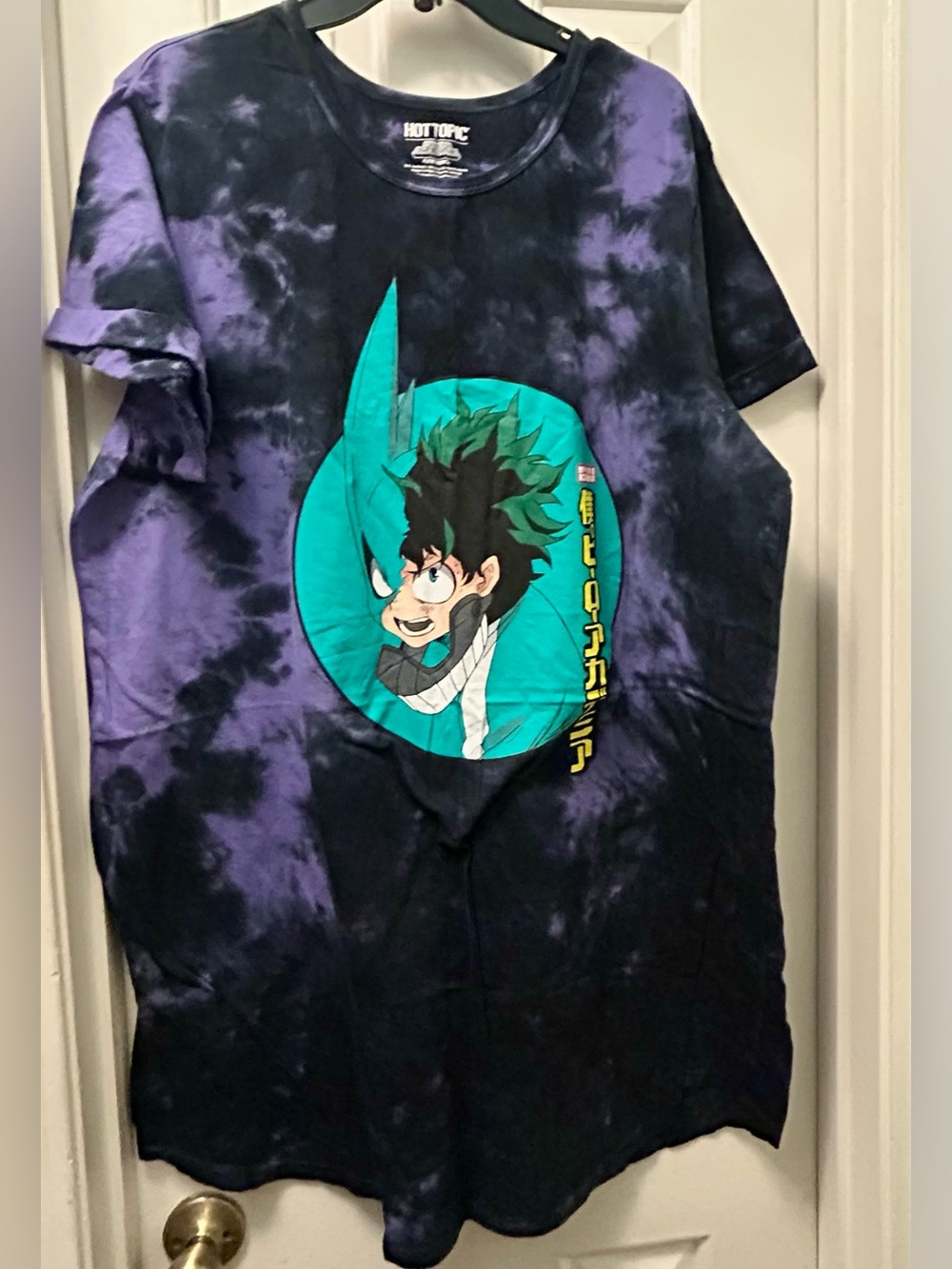 My hero Academia Anime Tie-Dye Graphic Tshirt Dress